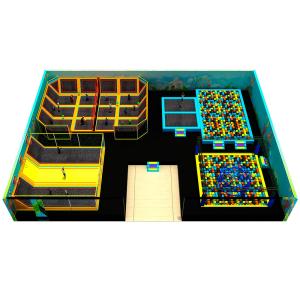 Quality OEM soft play area for toddlers Galvanized Metal With Trampoline Park wholesale