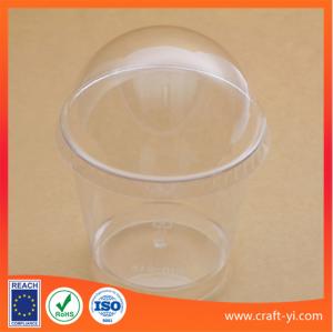 Quality Ice cream plastic cup 200 ml hard PS in transparent colour 100 piece per carton wholesale