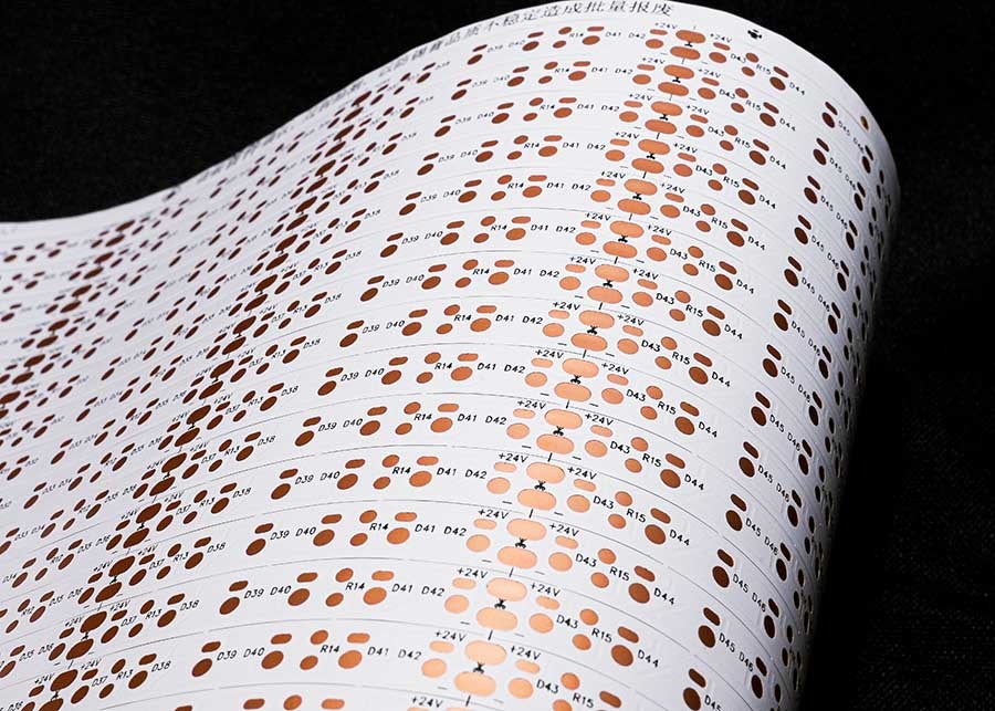 HOT SALE 2835-60LEDS/PCS-8*503-24V FOR LED28 Strip Flexible Circuit Board With Double Sided Board White Film FPCB SMT processing UL E477885