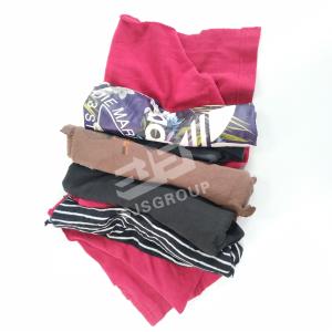 Quality Garment Cutting Clips Textile Waste Cotton Dark Color T Shirt Cleaning Cloth Industrial Wiping Rags wholesale