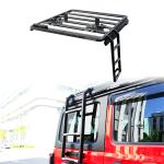 Landace Logo Auto Parts Steel Black Powder Coated Side Ladder Tail Ladder For