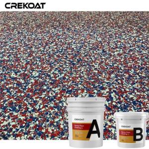 Quality Garages Terraces Decorative Epoxy Resin Floor Coating With Multi Color Flakes wholesale