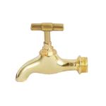 Sand Blasting Brass Hose Bibbs Brass Outside Faucet For Piping Water System