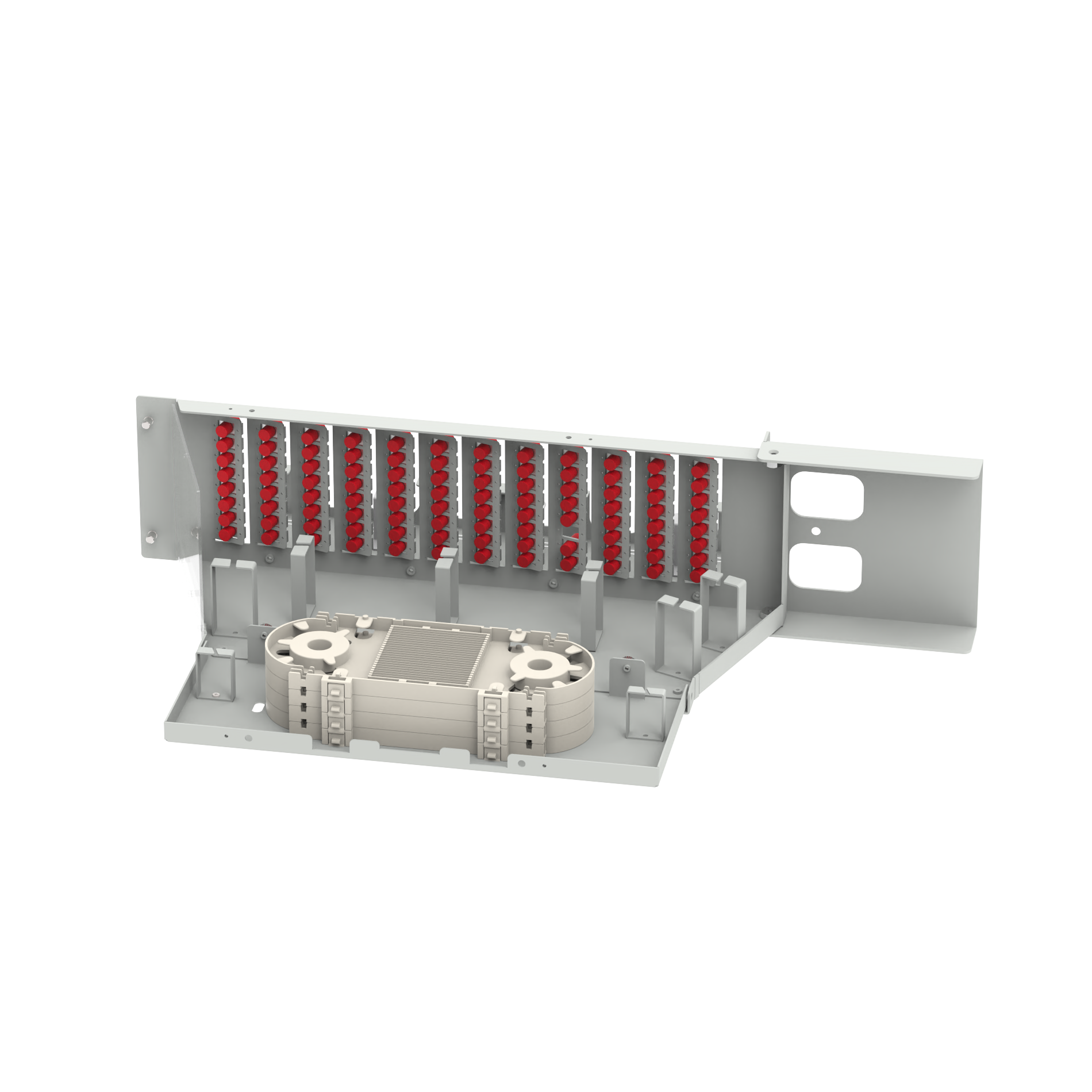 19 Inch Fiber Optic Equipment-UPC Type 96 Cores Swing Optical Patchpanel for Network ODN