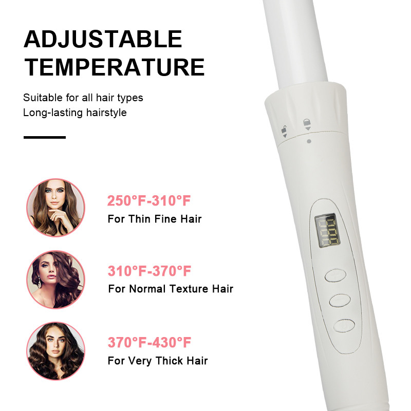 Magic Interchangeable Curling Iron Set , Ceramic 5 In 1 Curling Wand Set