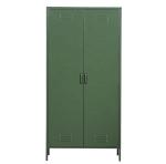 1.0mm Steel Storage Cabinet Bedroom Clothes 2 Door Metal Wardrobe
