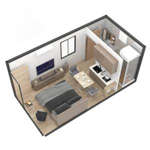 Quality BOX SPACE 20ft 40ft Fast Assemble Affordable Student Apartment With Bathroom For Resell And Rental wholesale