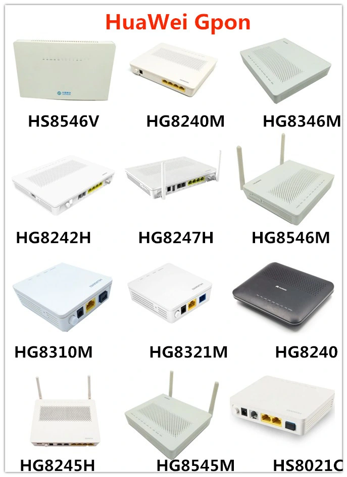 Huawei Hg8245h ONU 4 Ge LAN and 2 Voice Ports WiFi English Firmware