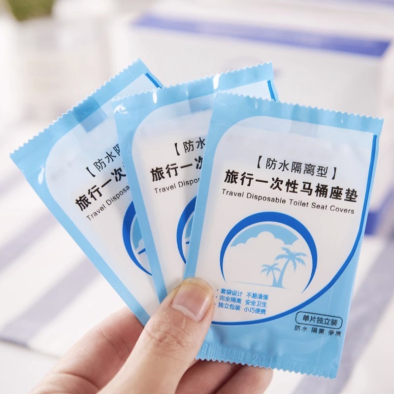 White Disposable Toilet Seat Cover Single Use Toilet Sheath Automatic Toilet Seat Cover