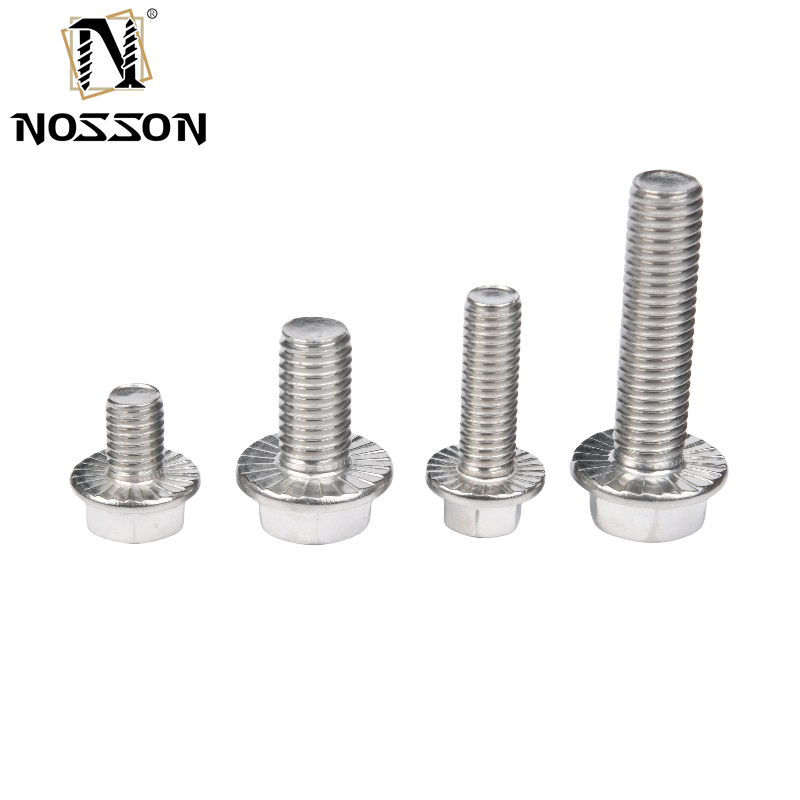 Sliver Carbon Steel Black Oxide Hex Flange Bolt Half Thread DIN6921 Standard Stainless Steel 4.8 8.8 10.9 12.9 with ZINC Finish