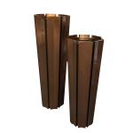 Outdoor brass copper golden hexagonal flower pot & planter