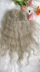 100% virgin hair mono topper natural wave European hair topper for old lady hair