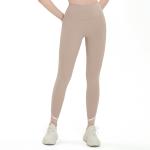 Rib Stitching White Stripes Yoga Pants Capri Women High Waist Sports Fitness