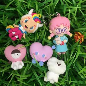 Quality Offset Printing Pvc Figures Anime Design 3D Cute Car Key Holder 20mm-99mm wholesale