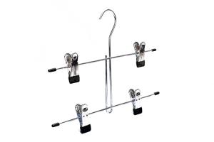 Quality Betterall Economy 4 Clips Polished Chrome Metal Swimwear Hanger wholesale