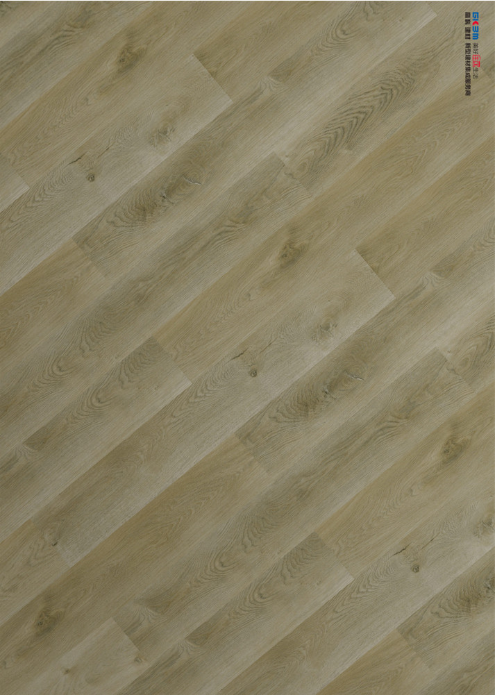 0.3mm SPC Flooring Fire Retardant Noise Prevention Waterproof Stone Brown GKBM LS-M029
