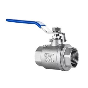 Quality 304 Stainless Steel Full Bore Internal Thread 2 Pieces Ball Valve for Easy Maintenance wholesale