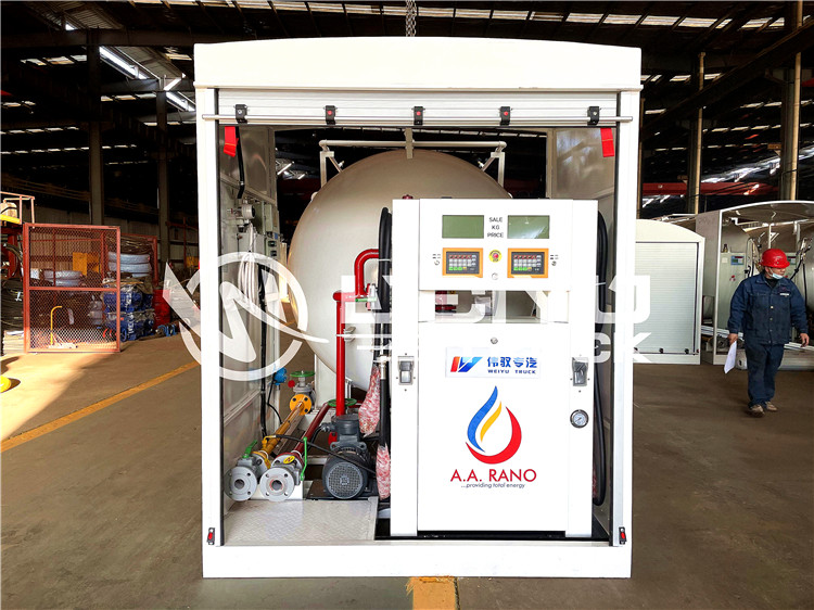 Skid Mounted LPG Bottling Plant 5T 10000L For Cylinder Filling