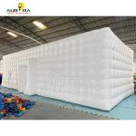 White Oxford Cloth Inflatable Club Tent LED Party Disco Blow Up Tent Customized