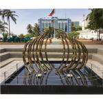 Customized Colorful Outdoor Floor Ground Dry Water Fountain