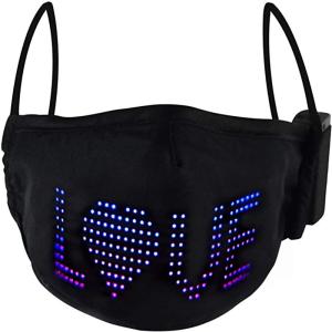 China LED Programmable Message Display Mask Soft Comfortable App Controlled on sale