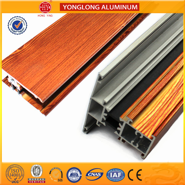 Aced Resistant Wood Finish Aluminium Profiles / Aluminium Machined Parts