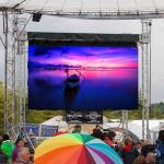 DJ Booth P4.81 Rental LED Screen 500x1000mm Diecasting Cabinet