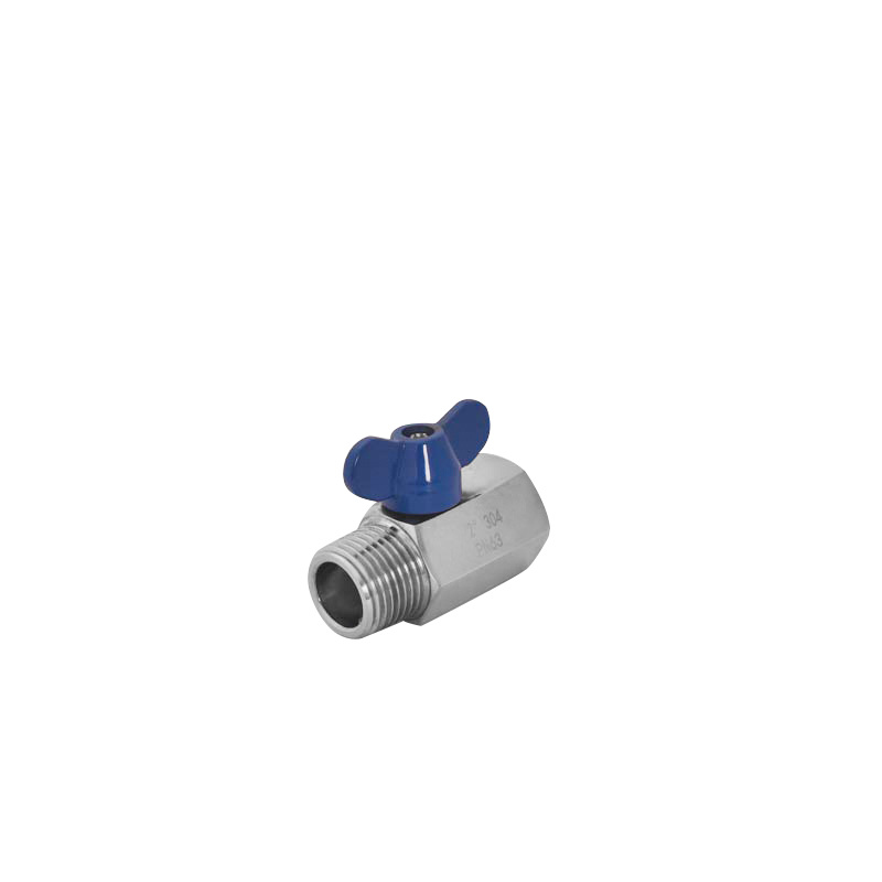 M/F Threaded Reduce Bore Mini Ball Valve with Butterfly Handle