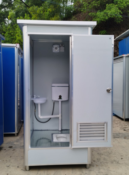 Customized Mobile Steel Portable Toilet Prefabricated WC Sitting For Camping