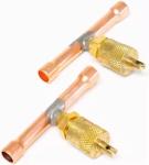 Deep Vacuum Pump Manifold Refrigeration Gauge Copper Solder Tee Fitting With