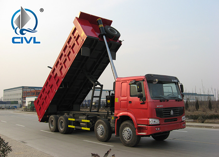 NEW 8X4 Sinotruk Howo Dump Truck A7 371 HP 12 Wheels LHD 60 Tons 20 - 30 CBM ZZ3317N3867N1