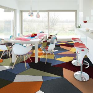 Quality 9mm Wall To Wall Nylon Printed Carpet With Flame Resistance wholesale