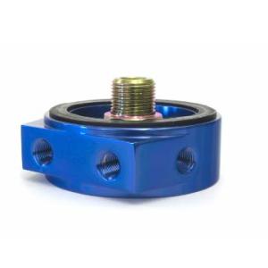 Quality Trike Bike Parts aluminum oil filter adapter with blue anodized finish wholesale