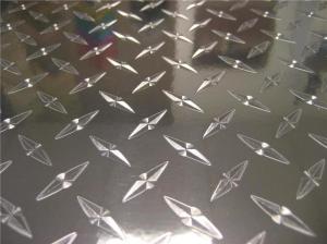 Quality Silver Diamond Plate Panels , Customized Aluminium Checker Plate Flooring wholesale