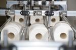 Full automatic white toilet paper bag on rolls packing machine