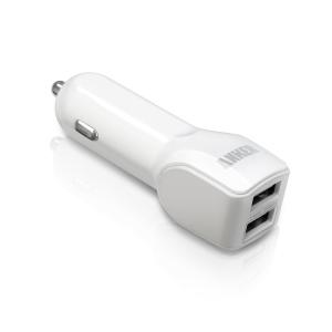 Quality Anker USB 4.8A2.4W Dual Port Car Charger Simultaneous full-speed charging White wholesale