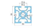 Construction 50 Series Aluminum Anodic Oxidation Sandblasting