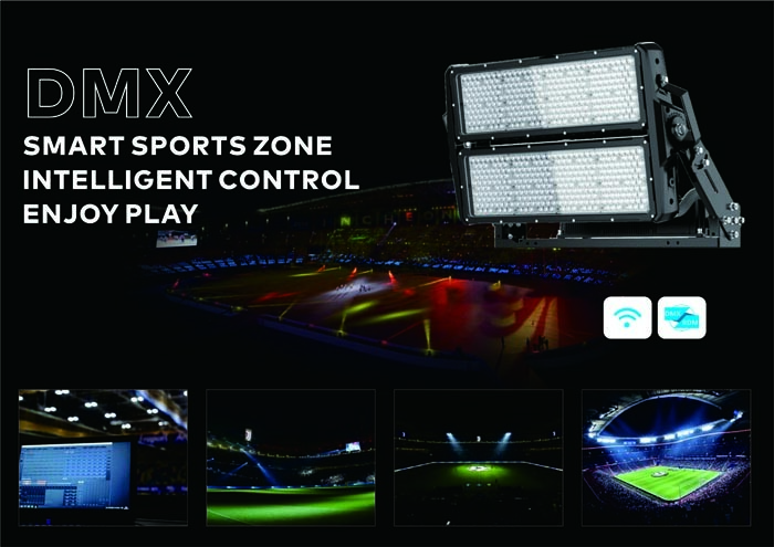 Anti Corrosion DMX LED Flood Light Multi Scene Practical 1800W