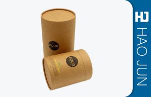 Quality Hard Cardboard Cylinder Tube Packaging Recyclable Kraft Materials With Logo Printed wholesale