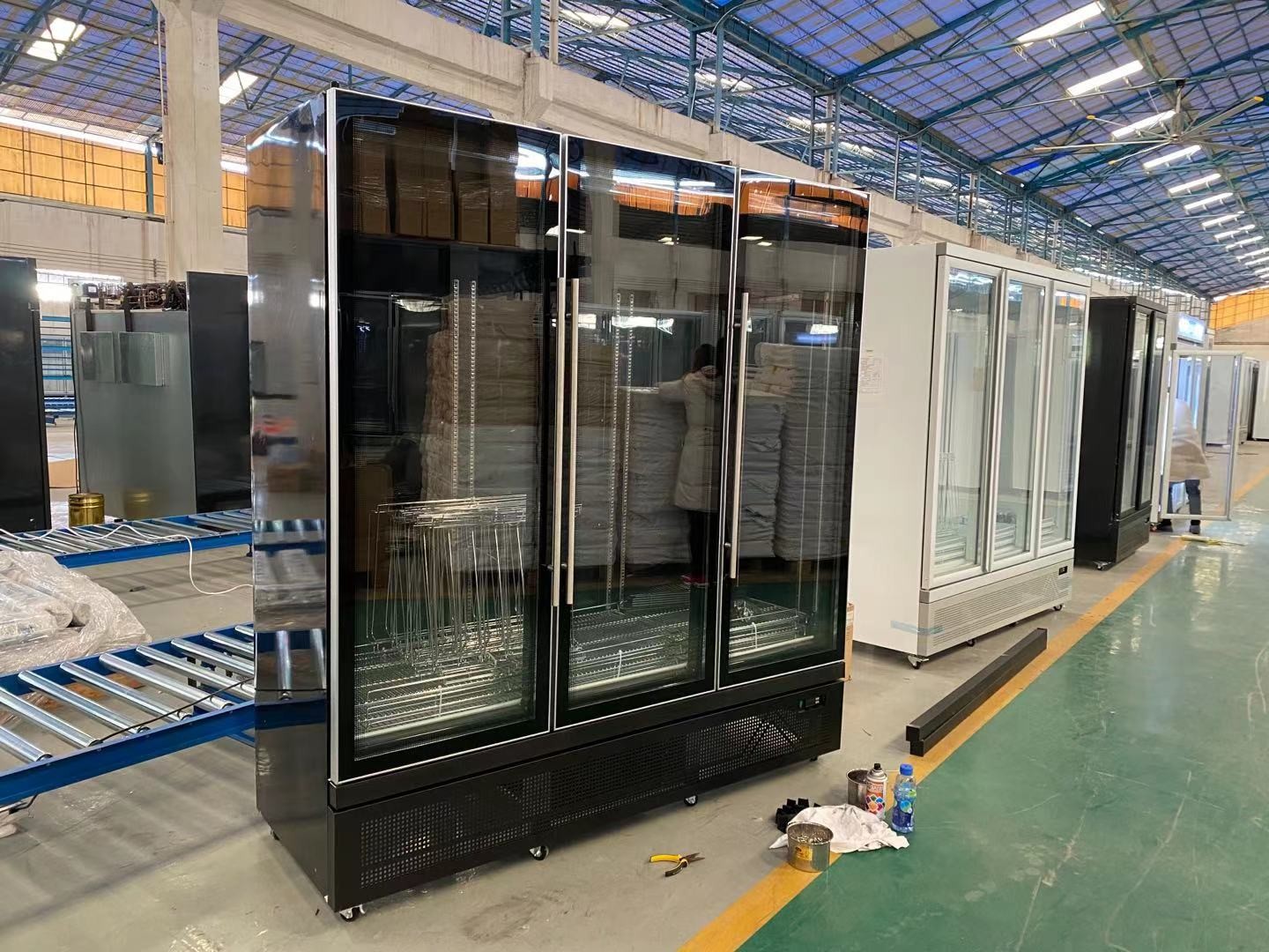 Upright Beverage Showcase Commercial Upright Cooler Fridge Store Glass Door Display Refrigerator