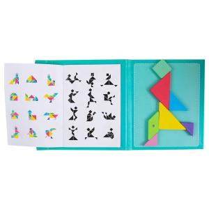 Quality Jigsaw Puzzle Baby Developmental Toys Wooden Tangram Magnetic Puzzle Toys wholesale