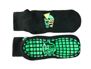 Quality Get Air Trampoline Park Family Fun Toddler Safety Grip Socks , Kids Non Slip Socks , Knitting Jumping Socks wholesale