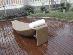 All Weather Outdoor Rattan Daybed Leaf Bed For Patio Beach Pool
