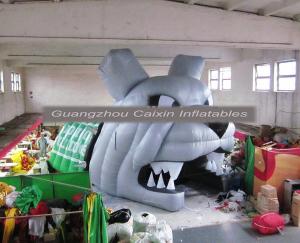 Quality inflatable mascot bulldog helmet tunnel for sale wholesale