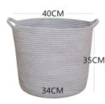 Decorative Custom Woven Cotton Rope Laundry Toys Candy Storage Fabric Container
