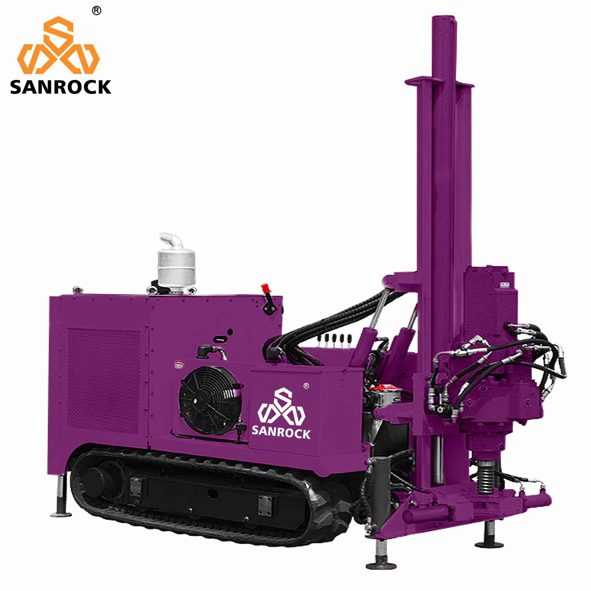 Sonic Drilling Rig Borehole 200m Geological Equipment Hydraulic Core Sample Drilling Rig