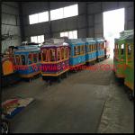 Attractions tourist road train trackless train for sale