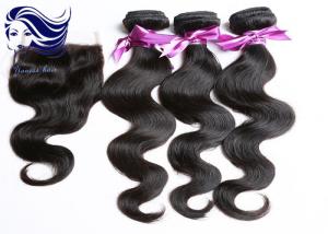 Quality Double Weft Human Hair Extensions Peruvian Loose Wave Virgin Hair wholesale