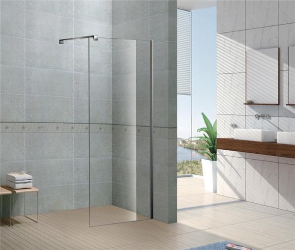 Clear / Forsted Tempered Glass Shower Doors 6 / 8 MM CE Certification Stainless
