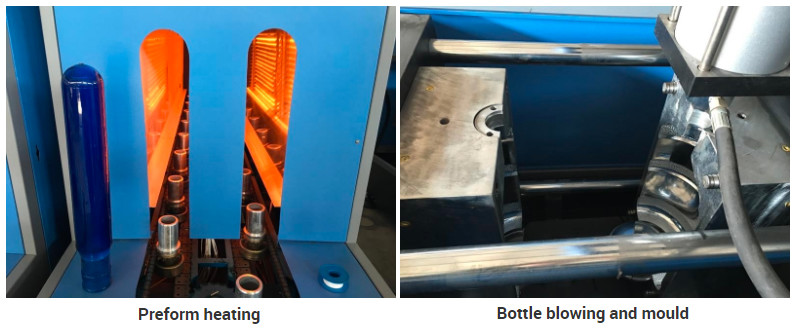 Semi Automatic PET Plastic Bottle 5 Gallon 20 Liter Blow Molding Machine with handle